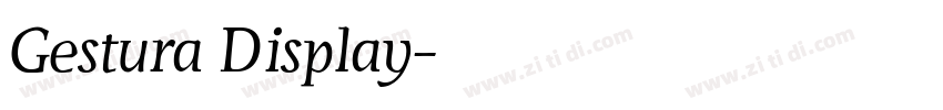 Gestura Display字体转换